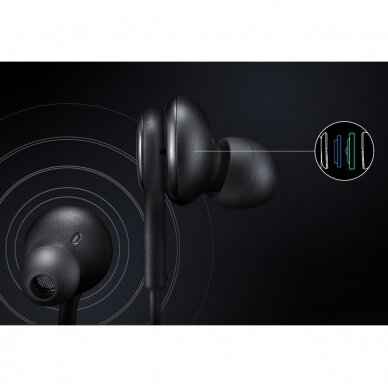 Ausinės Samsung earphones mini jack 3.5 mm Juodos (EO-IA500BBEGWW) 7
