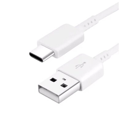 Samsung EP-DW700CWE USB-A - USB-C Cable 1.5m (Bulk - Replacement Packaging) - White 1