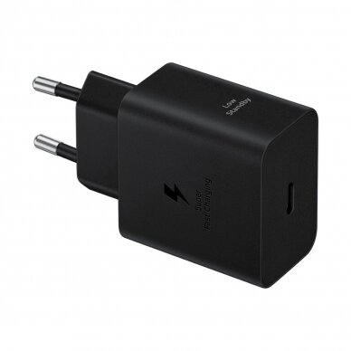 Samsung EP-T4511XBEGEU 45W 4.05A 1x USB-C wall Įkroviklis - Juodas + USB-C Kabelis 1 Samsung EP-T4511XBEGEU 45W 4.05A 1x USB-C wall Įkroviklis - Juodas + USB-C Kabelis 1