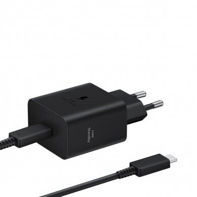 Samsung EP-T4511XBEGEU 45W 4.05A 1x USB-C wall Įkroviklis - Juodas + USB-C Kabelis 3 Samsung EP-T4511XBEGEU 45W 4.05A 1x USB-C wall Įkroviklis - Juodas + USB-C Kabelis 3