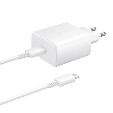 Samsung EP-TA845EWE 45W wall charger with USB-C cable Samsung EP-DW767JWE 45W 1.8m (OOB Bulk - replacement packaging) - white Samsung EP-TA845EWE 45W wall charger with USB-C cable Samsung EP-DW767JWE 45W 1.8m (OOB Bulk - replacement packaging) - white