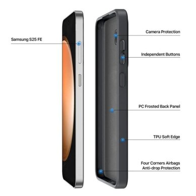 Samsung Galaxy S25 FE Dux Ducis Yind dėklas – juodas 1