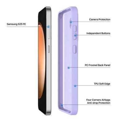 Samsung Galaxy S25 FE Dux Ducis Yind dėklas – violetinis 1 Samsung Galaxy S25 FE Dux Ducis Yind dėklas – violetinis 1