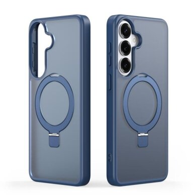 Samsung Galaxy S26 Dux Ducis Yind Magnetic Stand dėklas – tamsiai mėlynas Samsung Galaxy S26 Dux Ducis Yind Magnetic Stand dėklas – tamsiai mėlynas