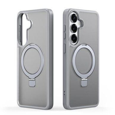 Samsung Galaxy S26 Plus (S947) Dux Ducis Yind Magnetic Stand dėklas – pilkas Samsung Galaxy S26 Plus (S947) Dux Ducis Yind Magnetic Stand dėklas – pilkas