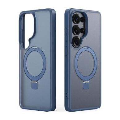 Samsung Galaxy S26 Ultra Dux Ducis Yind Magnetic Stand dėklas – tamsiai mėlynas