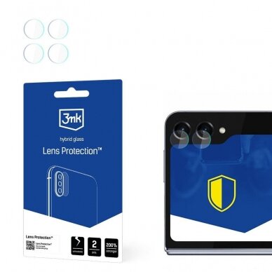 Samsung Galaxy Z Flip 5 (Front) - 3mk kameros apsauga Lens Protection™ Samsung Galaxy Z Flip 5 (Front) - 3mk kameros apsauga Lens Protection™