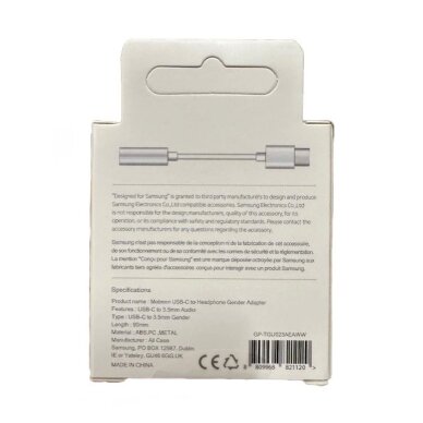 Samsung GP-TGU023AE DAC USB-C to 3.5mm mini jack adapter - white 2