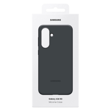 Samsung Rugged silikoninis dėklas EF-RA366CBEGWW skirtas Samsung Galaxy A36 5G - juodas 5