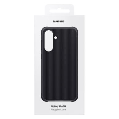 Samsung Rugged silikoninis dėklas EF-RA566CBEGWW skirtas Samsung Galaxy A56 5G - juodas 5