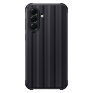 Samsung Rugged silikoninis dėklas EF-RA566CBEGWW skirtas Samsung Galaxy A56 5G - juodas