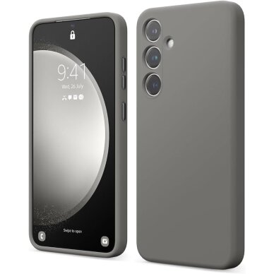 Samsung S24 Ultra HDD Silicone MagSafe dėklas – tamsiai pilkas