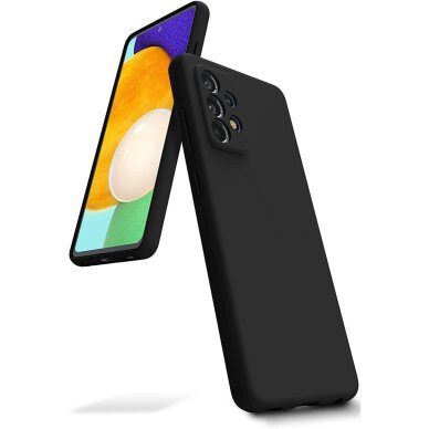 Samsung S25 FE Mercury Silicone dėklas – juodas Samsung S25 FE Mercury Silicone dėklas – juodas