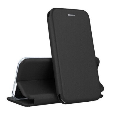 Samsung S942 S26 atverčiamas dėklas Elegant wallet juodas