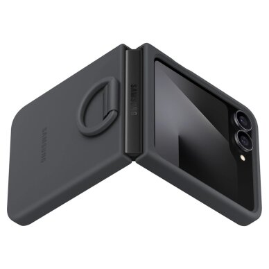 Samsung Galaxy Z Flip7 FE Samsung silikoninis dėklas – juodas 3