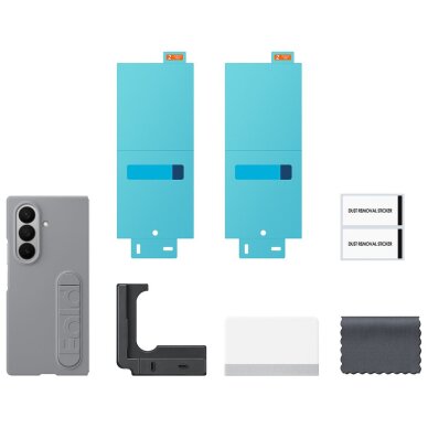 Samsung Galaxy Z Fold7 Samsung silikoninis dėklas – pilkas 5 Samsung Galaxy Z Fold7 Samsung silikoninis dėklas – pilkas 5