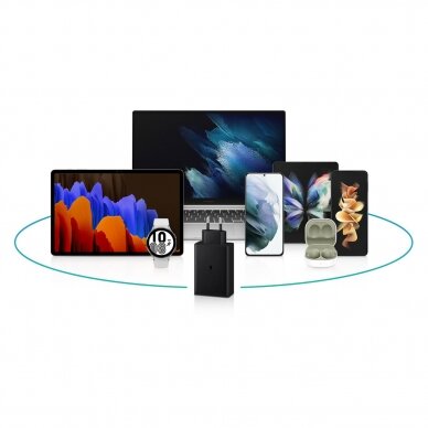 Įkroviklis Samsung 2x USB Type C / USB 65W Juodas (EP-T6530NBEGEU) 6 Įkroviklis Samsung 2x USB Type C / USB 65W Juodas (EP-T6530NBEGEU) 6