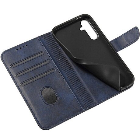 Samsung A576 A57 5G atverčiamas dėklas Wallet Prestige mėlynas 1