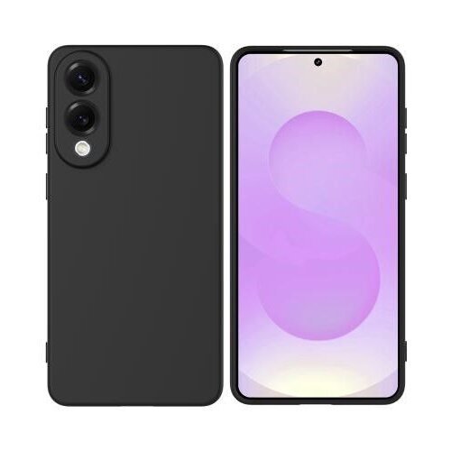 Samsung S937 S25 Edge – Liquid Silicone 1.5mm dėklas - Juodas