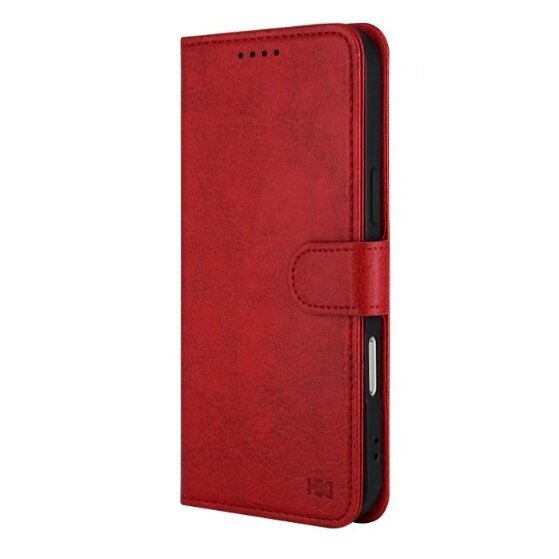 Samsung A175 A17 4G/A176 A17 5G atverčiamas dėklas HDD Clasp Wallet Prestige raudonas