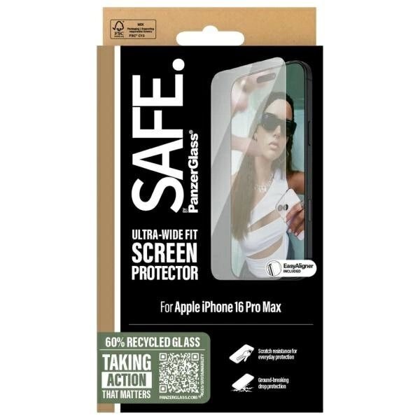 iPhone 16 Pro Max 6.9" SAFE by PanzerGlass Screen Protector Ultra-Wide Fit SAFE95878 3 iPhone 16 Pro Max 6.9" SAFE by PanzerGlass Screen Protector Ultra-Wide Fit SAFE95878 3