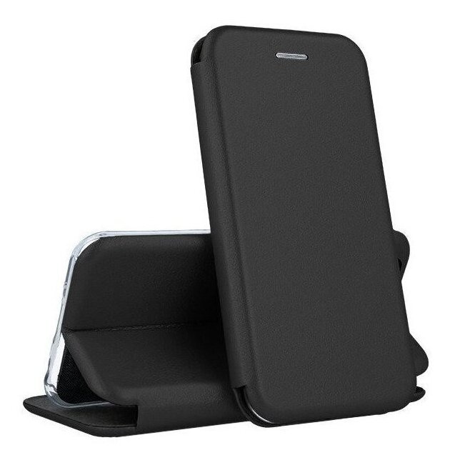 Samsung A576 A57 5G atverčiamas dėklas Elegant wallet juodas