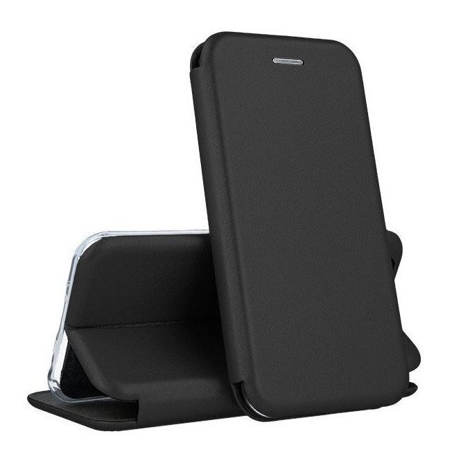 Samsung S942 S26 atverčiamas dėklas Elegant wallet juodas