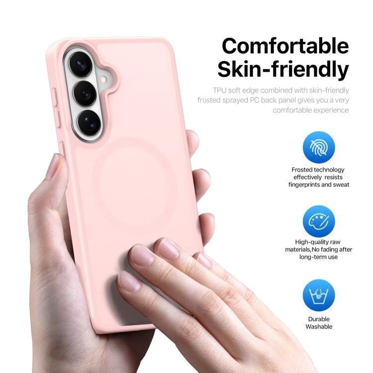 Samsung Galaxy S26 Dux Ducis Yind MagSafe dėklas – rožinis 1 Samsung Galaxy S26 Dux Ducis Yind MagSafe dėklas – rožinis 1