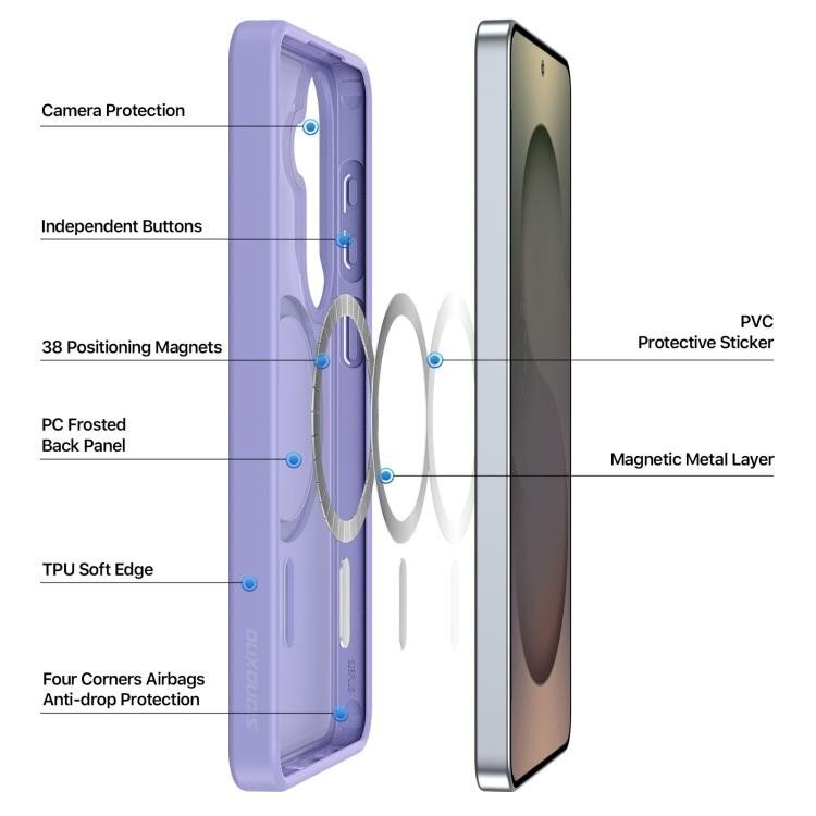 Samsung Galaxy S26 Dux Ducis Yind MagSafe dėklas – violetinis 1 Samsung Galaxy S26 Dux Ducis Yind MagSafe dėklas – violetinis 1