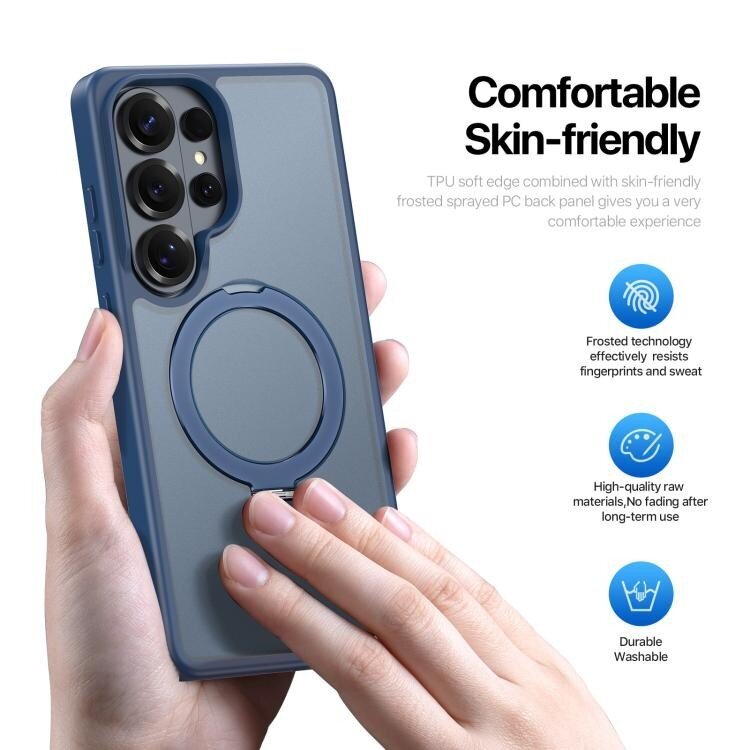 Samsung Galaxy S26 Ultra Dux Ducis Yind Magnetic Stand dėklas – tamsiai mėlynas 2