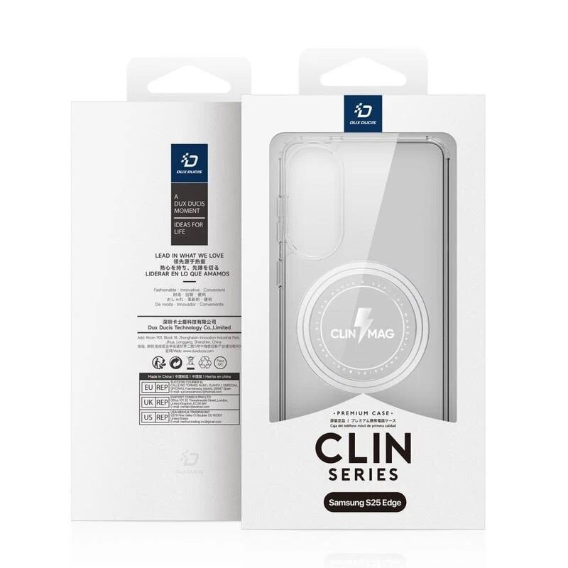 Samsung Galaxy S25 Edge Dux Ducis Clin Magsafe dėklas - skaidrus 1 Samsung Galaxy S25 Edge Dux Ducis Clin Magsafe dėklas - skaidrus 1