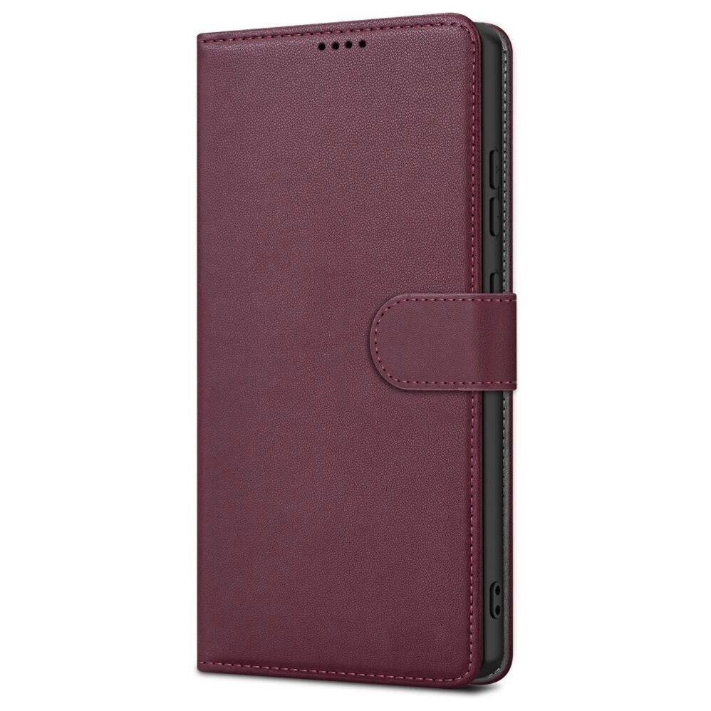 Samsung A266 A26 5G atverčiamas dėklas Fancy Wallet tamsiai raudonas Samsung A266 A26 5G atverčiamas dėklas Fancy Wallet tamsiai raudonas