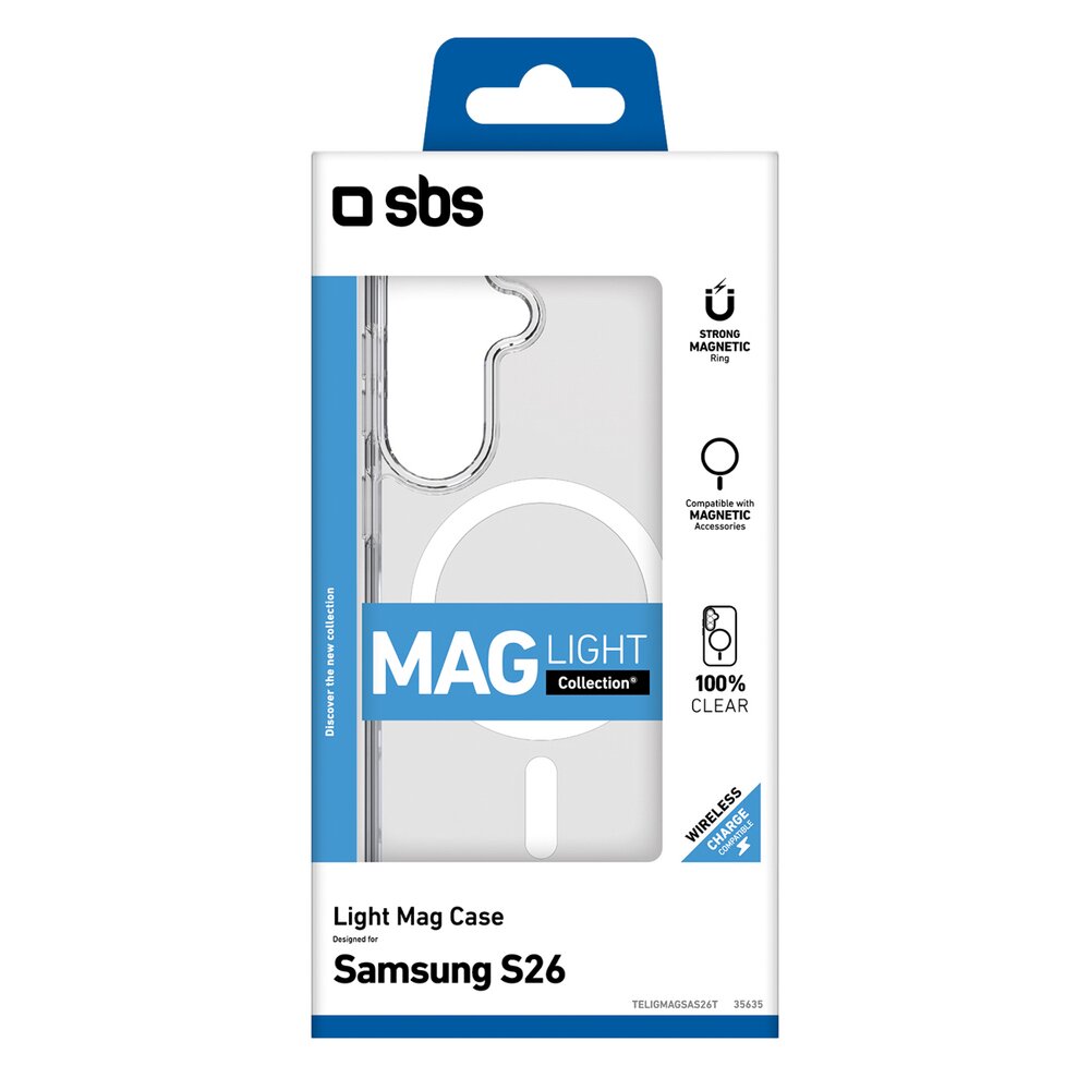 Samsung Galaxy S26 Ultra SBS Cover Light Mag MagSafe dėklas – skaidrus 1 Samsung Galaxy S26 Ultra SBS Cover Light Mag MagSafe dėklas – skaidrus 1