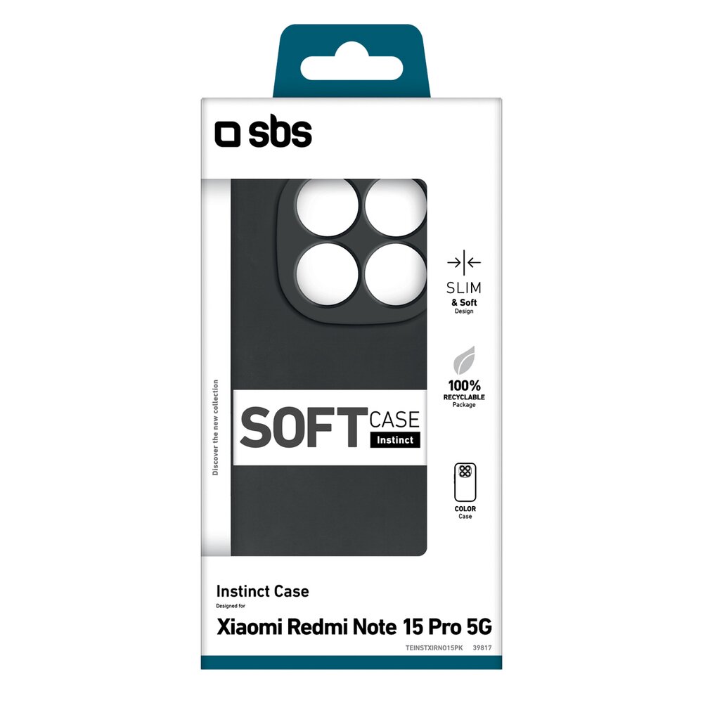 Xiaomi Redmi Note 15 Pro SBS Instinct dėklas – juodas 1 Xiaomi Redmi Note 15 Pro SBS Instinct dėklas – juodas 1