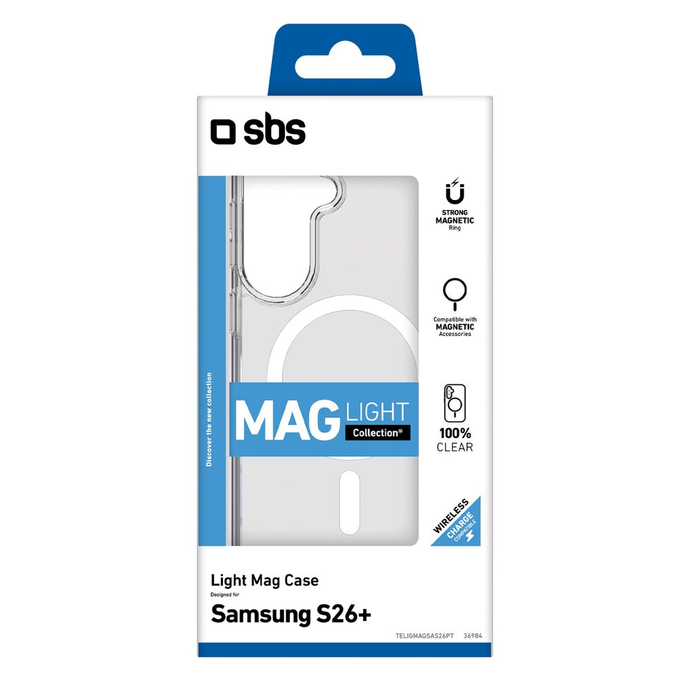 Samsung Galaxy S26 Plus SBS Light Mag MagSafe dėklas – skaidrus 1