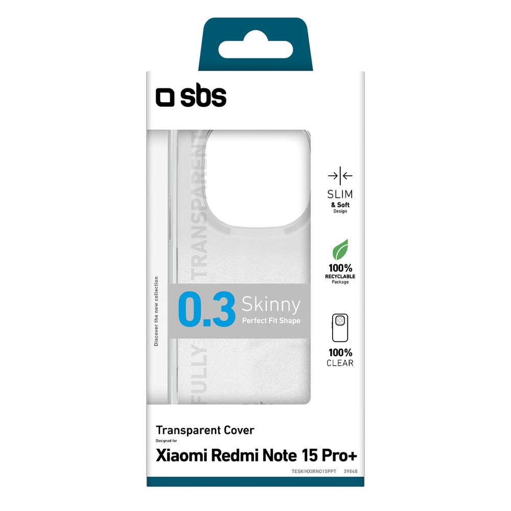 Xiaomi Redmi Note 15 Pro+ SBS Skinny Cover dėklas – skaidrus 1 Xiaomi Redmi Note 15 Pro+ SBS Skinny Cover dėklas – skaidrus 1