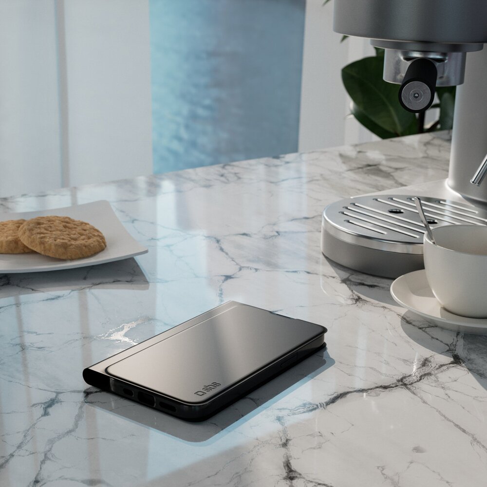 Iphone 16e / Iphone 17e / 17e SBS Wallet Smooth dėklas su atvartu – juodas 6