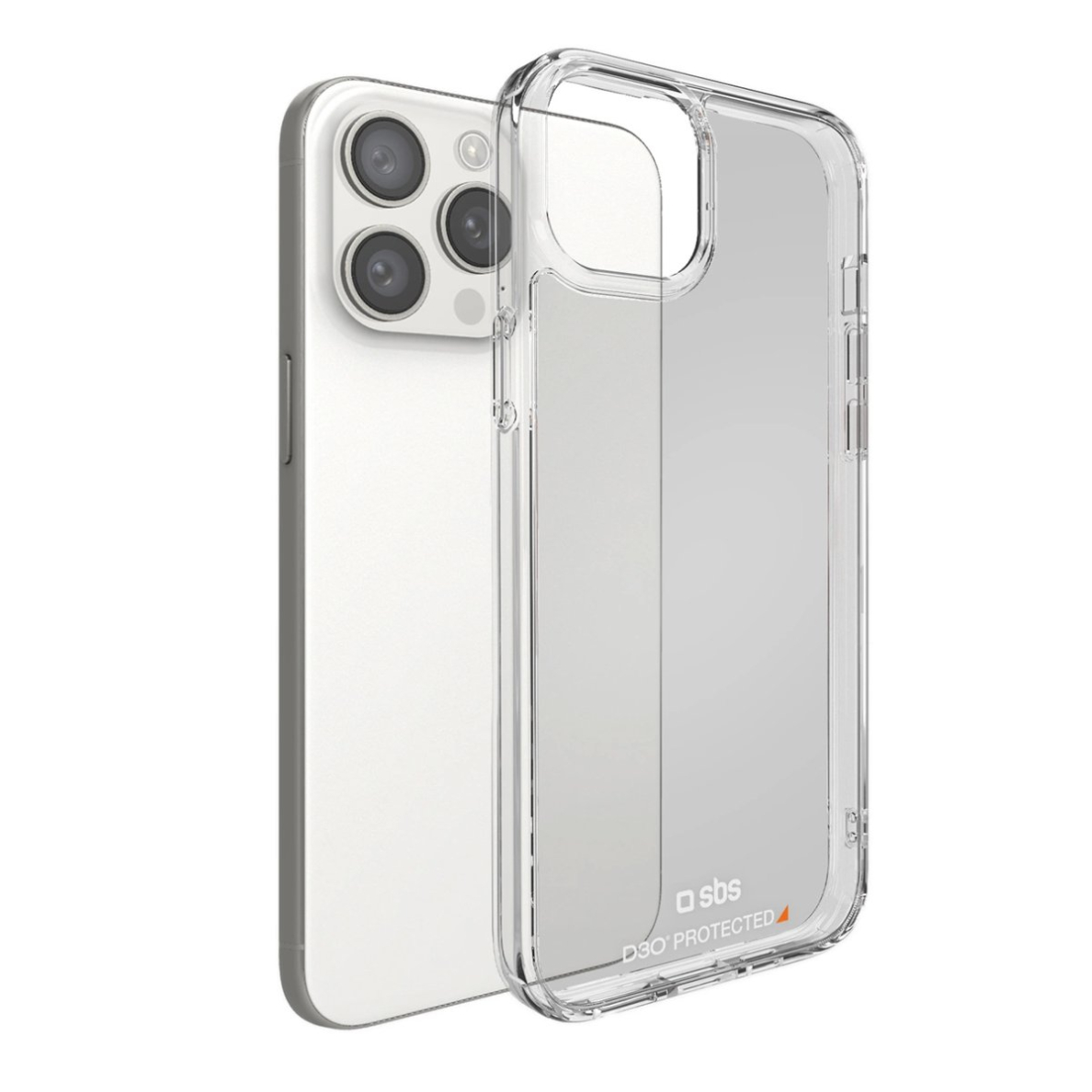 SBS D3O iPhone 15 Pro Dėklas - Skaidrus 1 SBS D3O iPhone 15 Pro Dėklas - Skaidrus 1