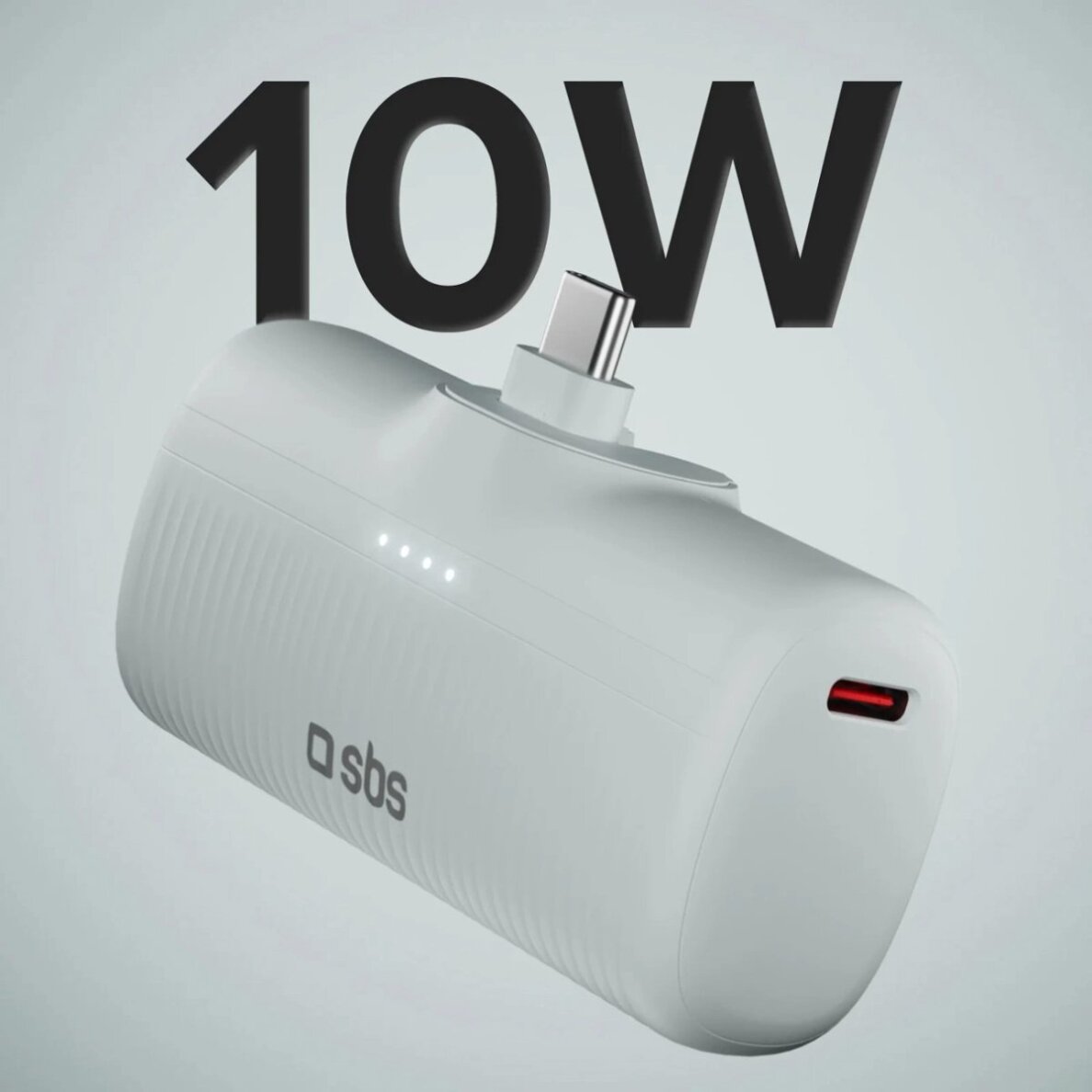 Išorinė baterija SBS EcoPower 5000 mAh 10W su integruotu USB-C jungtimi – pilka 1 Išorinė baterija SBS EcoPower 5000 mAh 10W su integruotu USB-C jungtimi – pilka 1