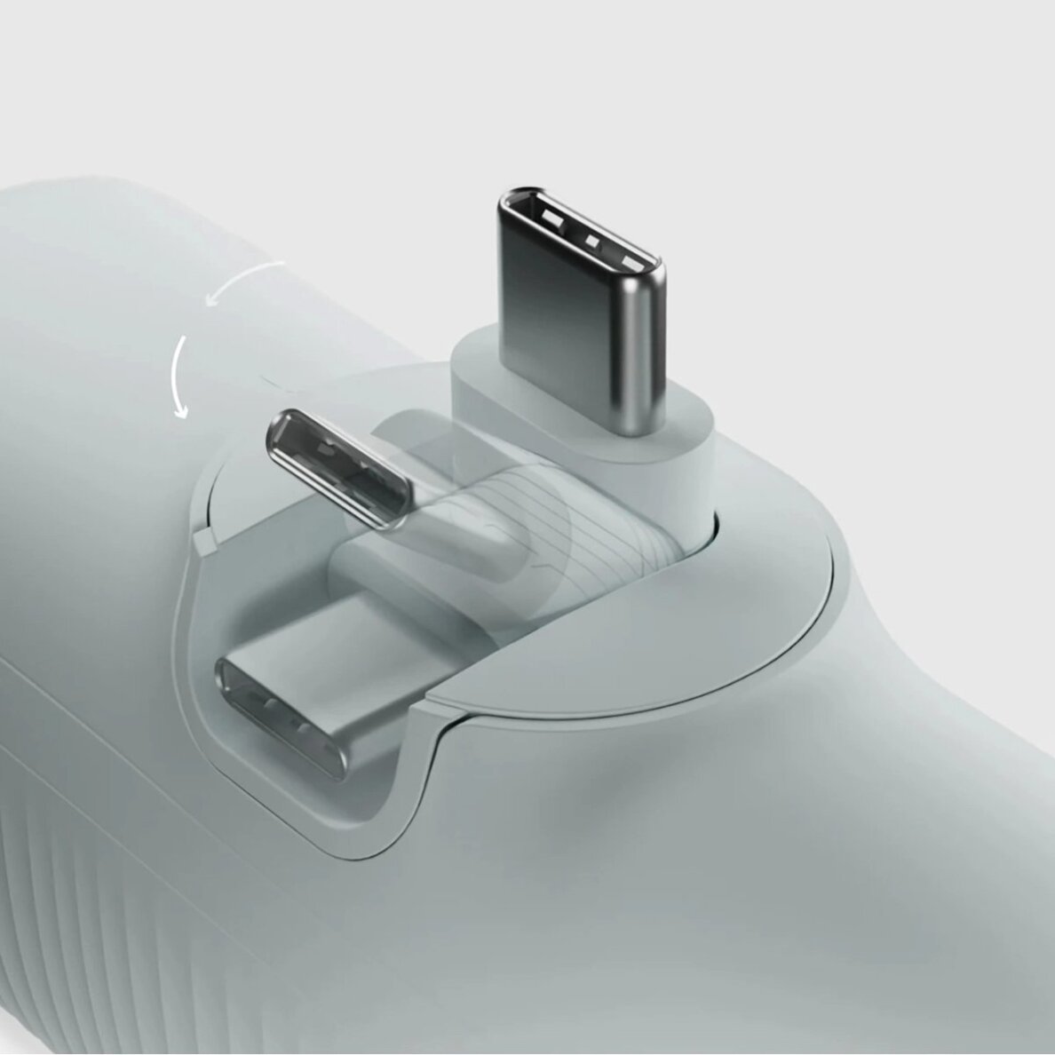 Išorinė baterija SBS EcoPower 5000 mAh 10W su integruotu USB-C jungtimi – pilka 3