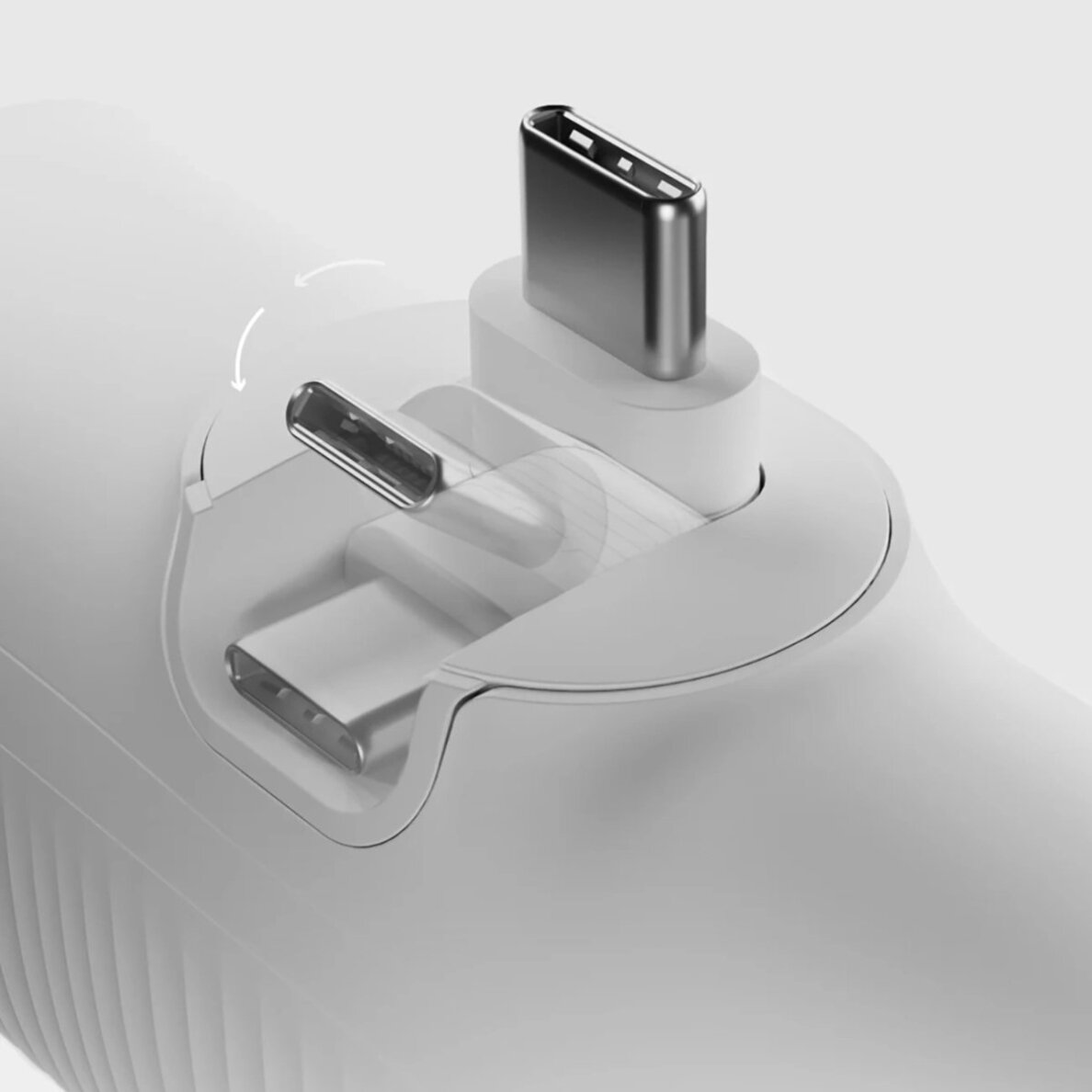 Išorinė baterija SBS EcoPower 5000 mAh 10W su integruotu USB-C jungtimi – balta 3