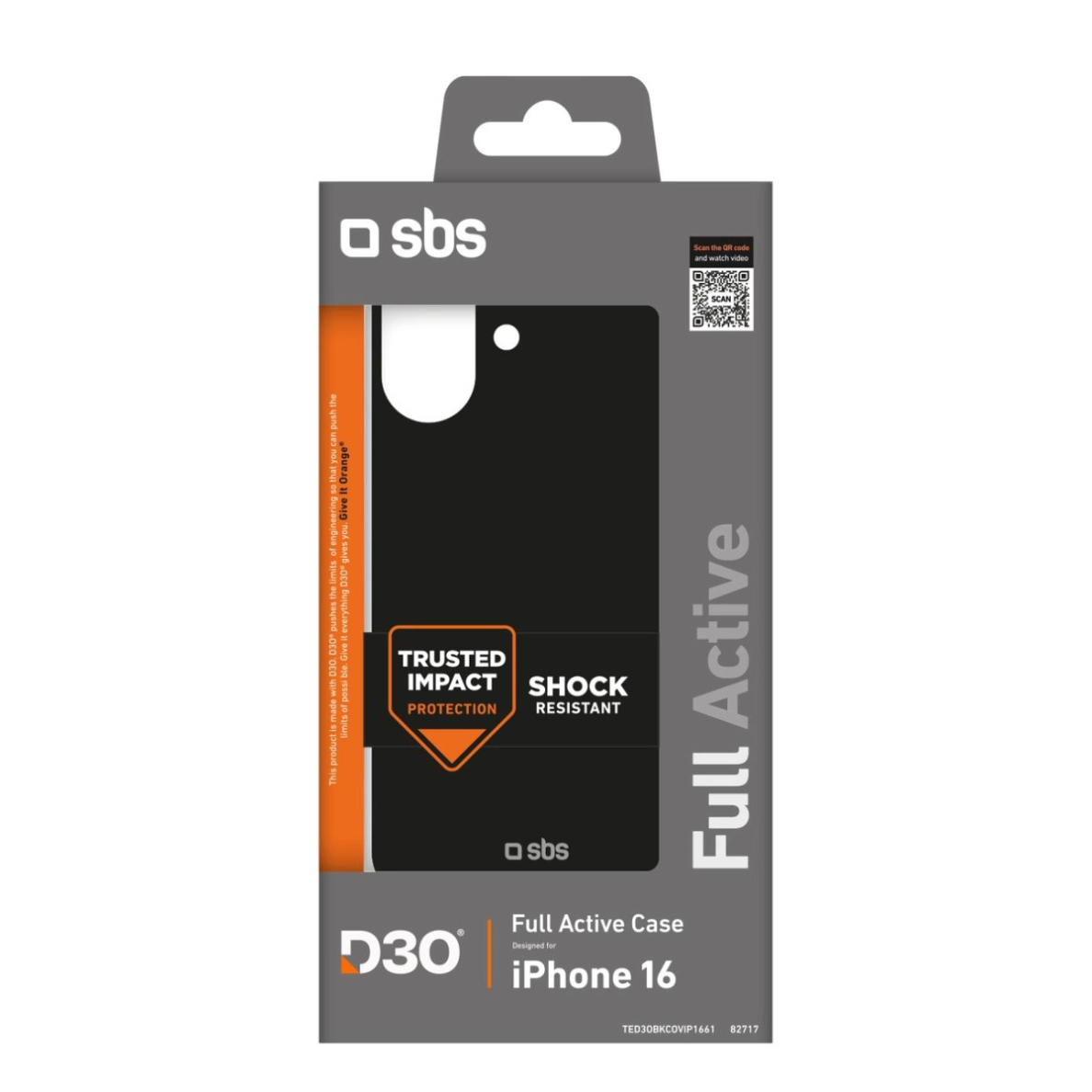 SBS Full Active D3O iPhone 16 Dėklas - Juodas 1 SBS Full Active D3O iPhone 16 Dėklas - Juodas 1