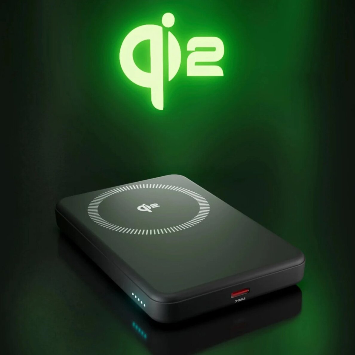 Išorinė baterija SBS Mag Power Qi2 5000 mAh, suderinama su MagSafe – juoda 1