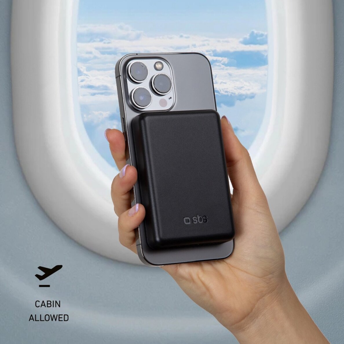 Belaidė išorinė baterija SBS TEBB5000MAG1CK 5000 mAh USB-C, suderinama su MagSafe – juoda 9 Belaidė išorinė baterija SBS TEBB5000MAG1CK 5000 mAh USB-C, suderinama su MagSafe – juoda 9