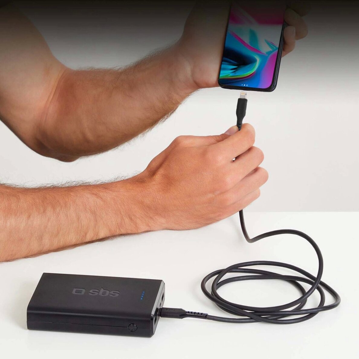 Krovimo kabelis SBS TECABLELIGTC1K USB-C - Lightning 1m – juodas 5 Krovimo kabelis SBS TECABLELIGTC1K USB-C - Lightning 1m – juodas 5