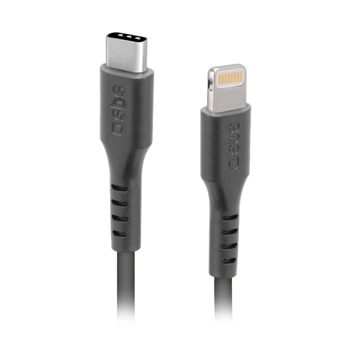 Krovimo kabelis SBS TECABLELIGTC1K USB-C - Lightning 1m – juodas