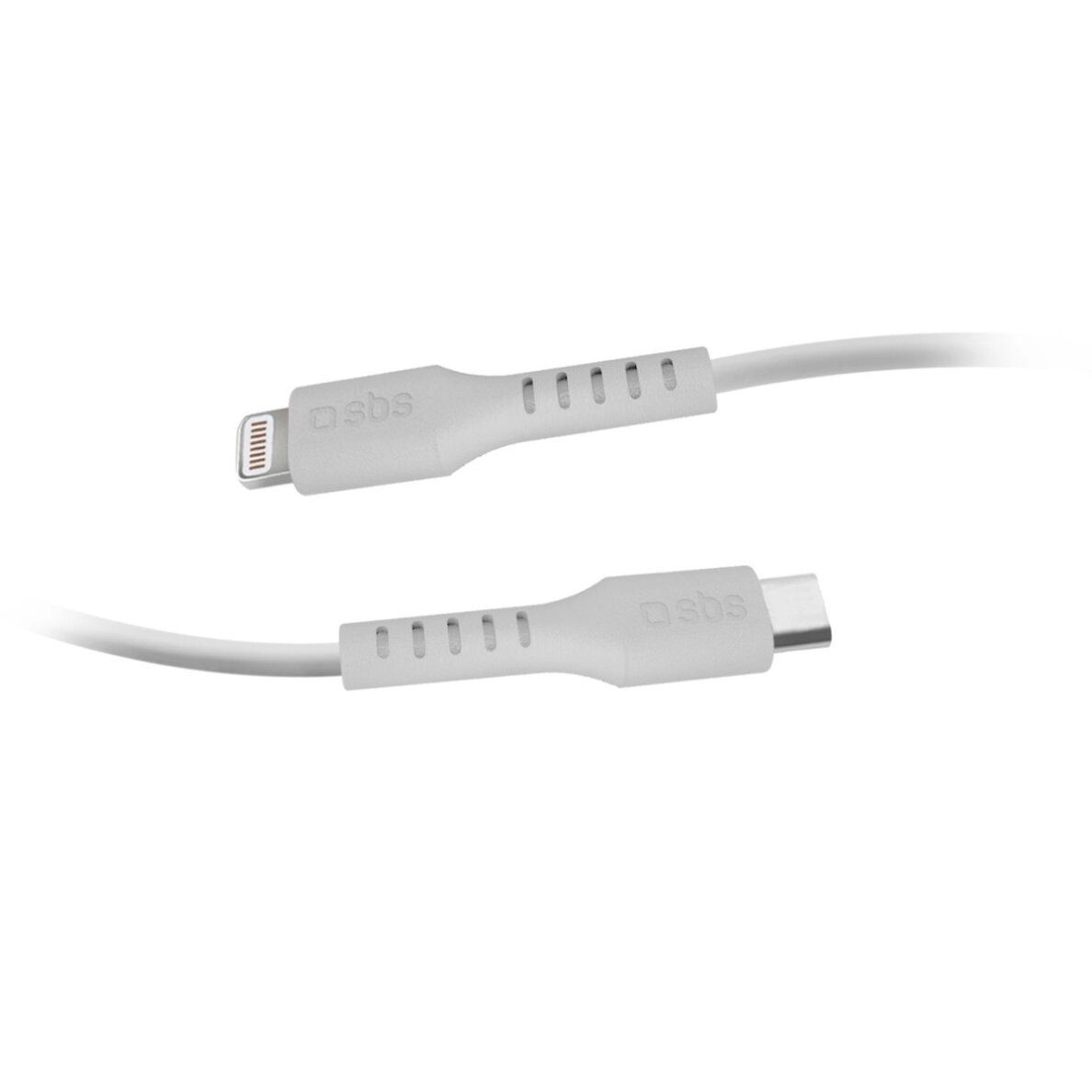 Krovimo kabelis SBS TECABLELIGTC2W USB-C - Lightning 2m – baltas 2