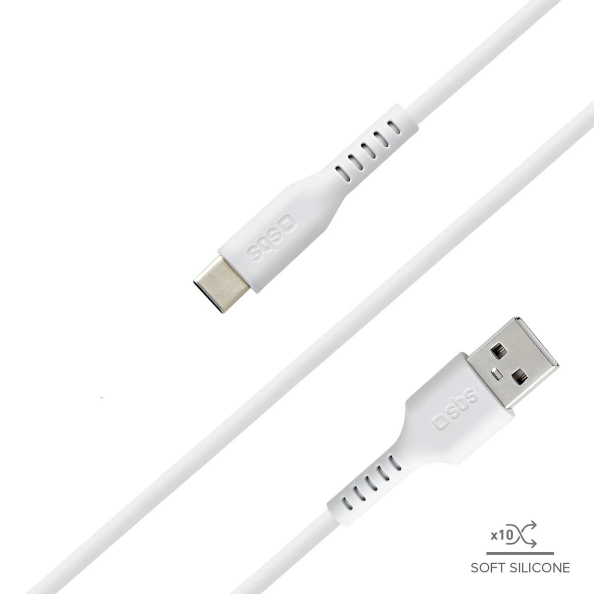 Krovimo kabelis SBS TECABLEMICROC15W USB-A - USB-C 1.5m – baltas 5