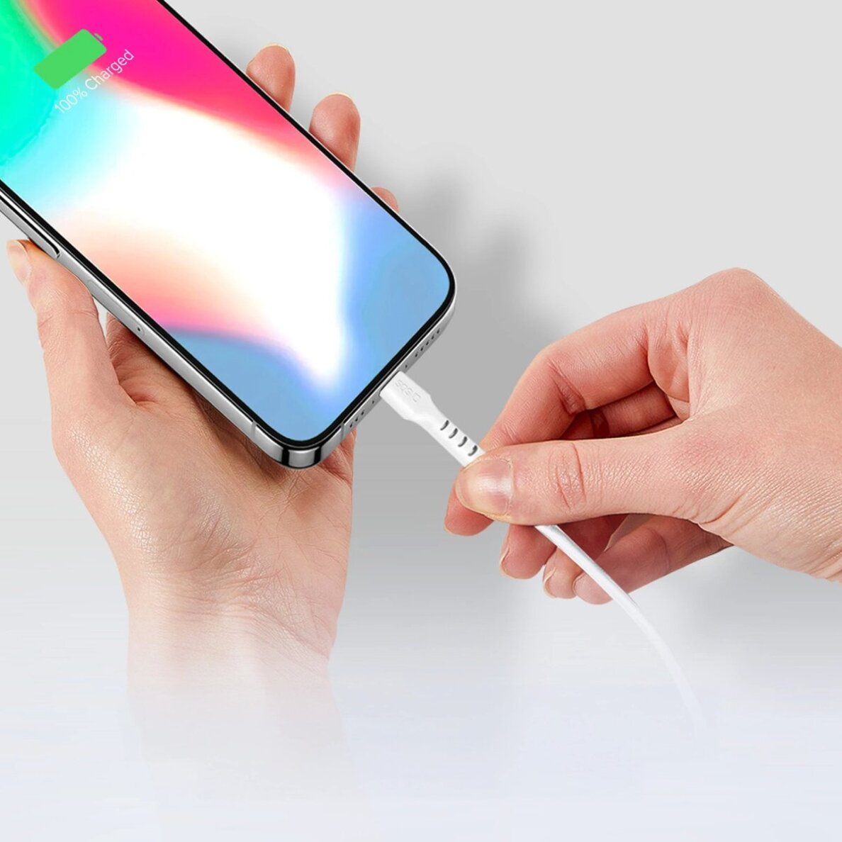 Krovimo kabelis SBS TECABLETCC10W USB-C - USB-C Power Delivery 25W 1m – baltas 6 Krovimo kabelis SBS TECABLETCC10W USB-C - USB-C Power Delivery 25W 1m – baltas 6