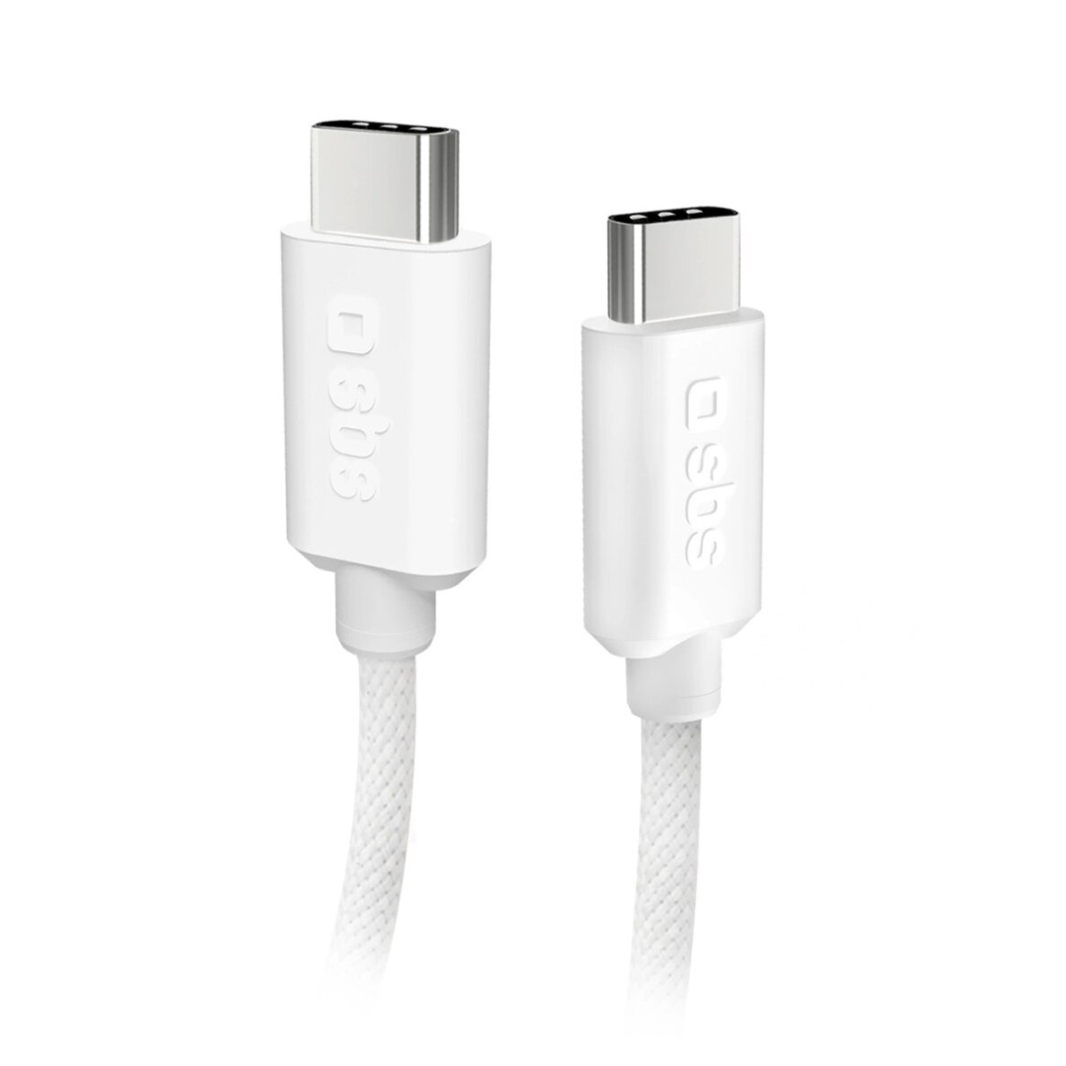 Krovimo kabelis SBS TECABLETISSUETCCG USB-C - USB-C 1.5m 60W pintas – pilkas Krovimo kabelis SBS TECABLETISSUETCCG USB-C - USB-C 1.5m 60W pintas – pilkas